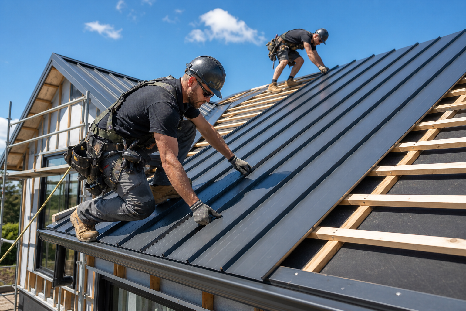 Professional metal roof installation in Hamilton