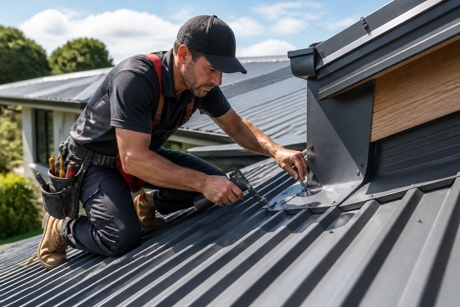 Hamilton roof repair near flashing and fasteners